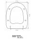 Toilet seat with normal closure Duravit terra wall mounted