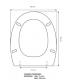 Toilet seat with normal closure Flaminia Web