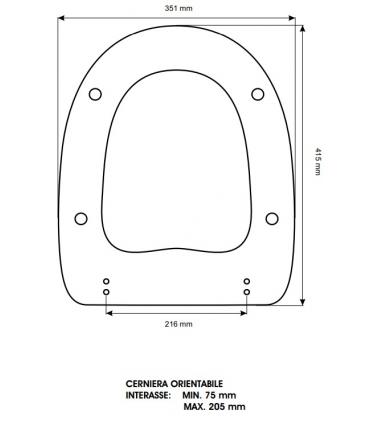 Toilet seat with normal closure Duravit Terra