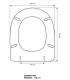 Toilet seat with normal closure Duravit Happy D