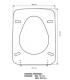 Toilet seat with normal closure Ideal Standard Velara