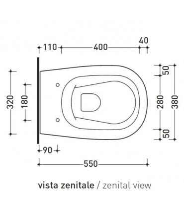 Wc sospeso 55x38 Flaminia IO 2.0 IO118G