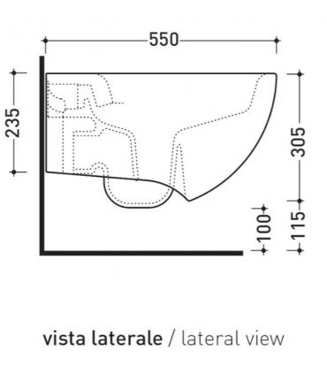 Wc sospeso 55x38 Flaminia IO 2.0 IO118G