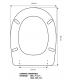 Toilet seat with normal closure Pozzi Ginori Idea