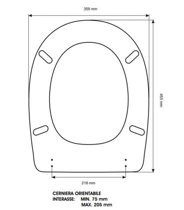 Toilet seat with normal closure Pozzi Ginori Idea