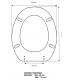 Toilet seat with normal closure Ideal Standard Ponti