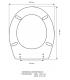 Toilet seat with normal closure Ideal Standard Gemma