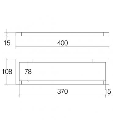 Towel holder or accessory holder, Lineabeta, Grela Series, art.51708