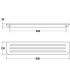 Shower shelf, Lineabeta, collection Roersa, model 5172, stainless steel, l. 60 cm