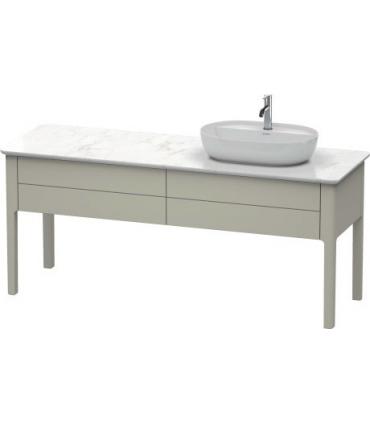 Base lavabo sur le sol pour lavabo à droit, Duravit collection Luv 2 tiroirs