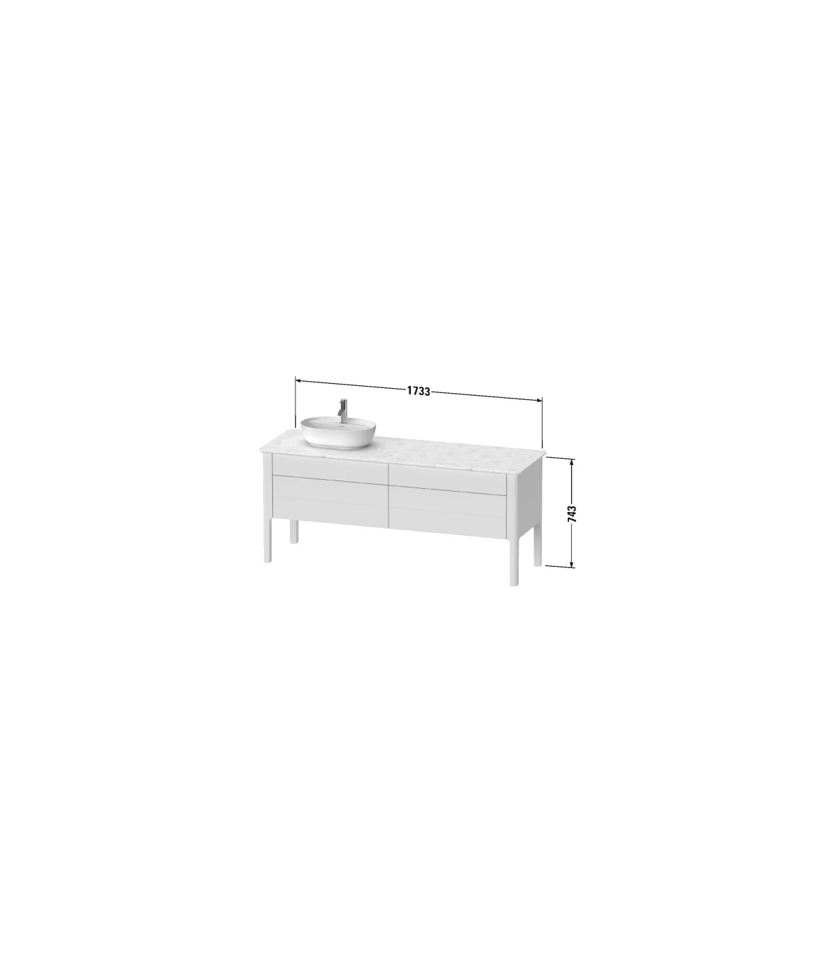 Mobile Bagno Doppio Lavabo Sospeso.Mobile Bagno Doppio Lavabo Sospeso Con Base A 2 Cassetti