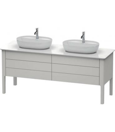 Base lavabo a pavimento per due lavabi, Duravit collezione Luv 4 casse