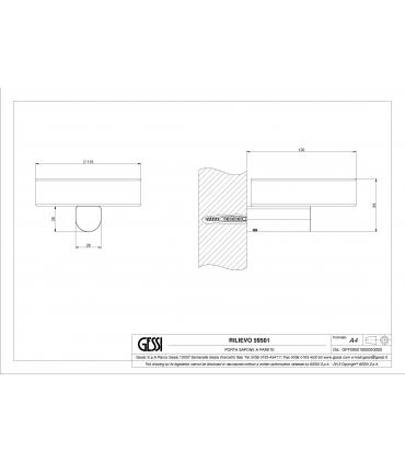 Portasapone da fissaggio bianco, Gessi serie Rilievo art. 59501