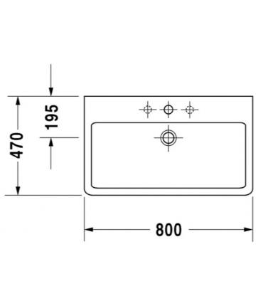 Durvit rectified support sink, True, white collection