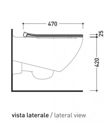 Toilet Seat Slim Ceramica Flaminia Spin 5085CW5