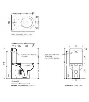 Cuvette monobloc Flaminia Quick