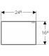 Placca cieca di protezione , Geberit Sigma art.115.766.SI.1