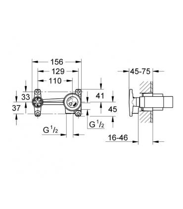 Corpo incasso miscelatore lavabo Grohe 33769. art.33769000