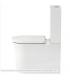 Duravit monobloc floor-standing toilet, White Tulip 219709 series, with WonderGliss treatment