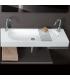 Lavabo suspendeux 110x35 cm deux trous collection Area