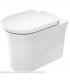 WC suspendu Duravit, série White Tulip 200109, avec HygieneGlaze