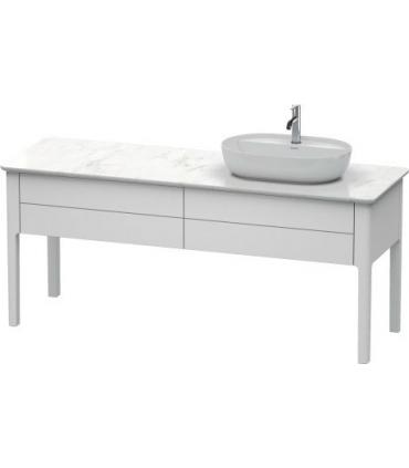 Base lavabo sur le sol pour lavabo à droit, Duravit collection Luv 2 tiroirs