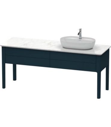 Base lavabo sur le sol pour lavabo à droit, Duravit collection Luv 2 tiroirs