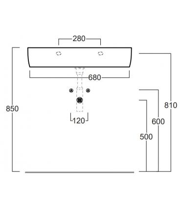 Countertop or wall-hung washbasin Simas Henges HE10