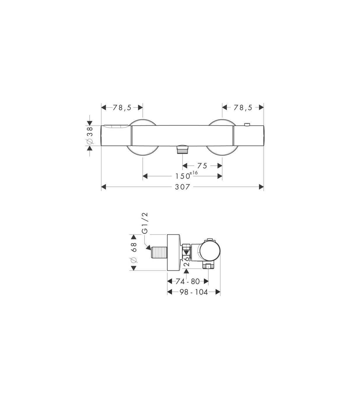 Rubinetteria Ideal Standard Serie Ceramix.Miscelatore Esterno Vasca Ideal Standard Ceramix Style Art A3683aa