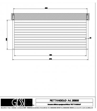 Wall shelf Gessi Rettangolo collection art. 20950