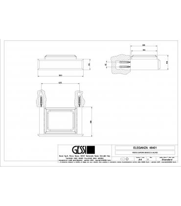 GESSI porta sapone a parete collezione Eleganza bianco art.46401