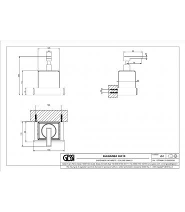 Dispenser a parete ceramica bianco GESSI serie Eleganza art. 46413