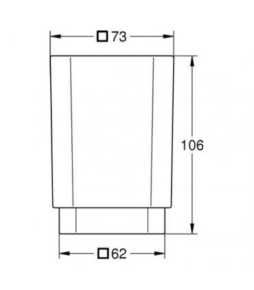 Bicchiere da appoggio, Grohe Selection Cube art.40783000