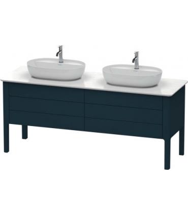 Base lavabo a pavimento per due lavabi, Duravit collezione Luv 4 casse