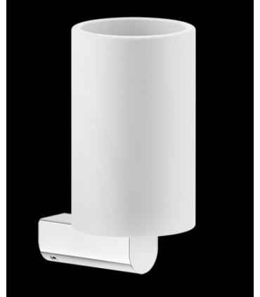 Bicchiere da fissaggio Gessi, collezione Rilievo, art.59507 bianco