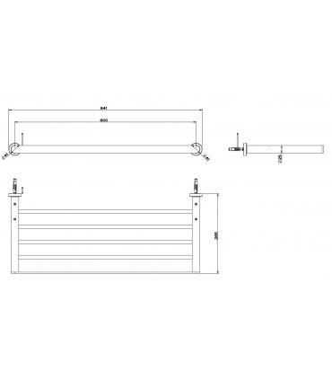 Wall shelf Gessi collection Emporio art. 38950