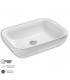 Washbasin 17:00 countertop without holes without overflow collection Happy Hour