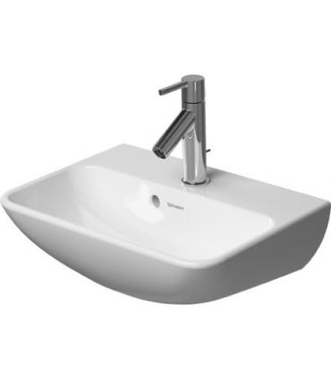 Lavamani con bordo Duravit, ME by Starck, ceramica bianco