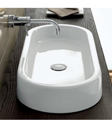 Lavabo a' poser 80x35 cm sans trous sans trop-plein collection Area