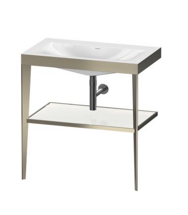 Floor structure XViu Duravit c-bonded sink champagne, glass shelf