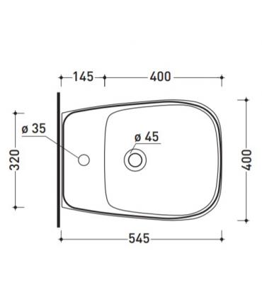 Bidet sospeso Ceramica Flaminia serie Fluo FU218