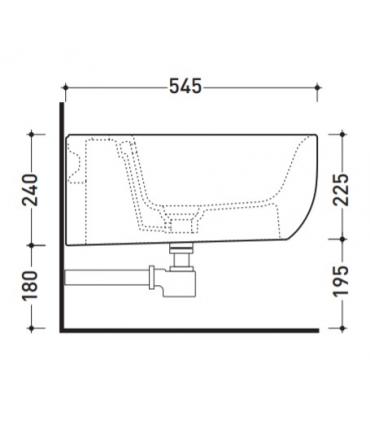 Bidet sospeso Ceramica Flaminia serie Fluo FU218