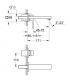 Wall mounted mixer for washbasin Grohe collection eurocube