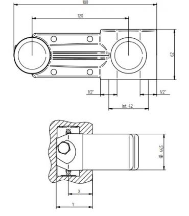 corpo incasso miscelatore lavabo a parete 304011 Bellosta