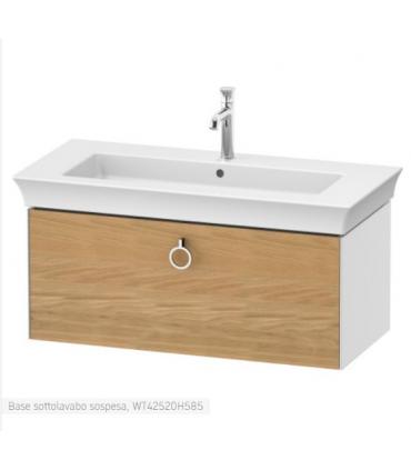 Duravit wall-hung vanity unit, White Tulip 4252 series with Natural Oak front