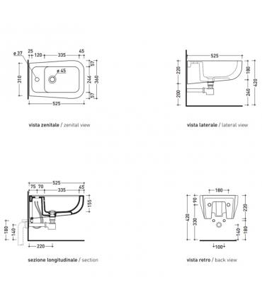 Bidet sospeso Ceramica Flaminia Como CM218