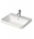 Counter top washbasin  with holes for taps  and hole  Happy D2 plus Duravit