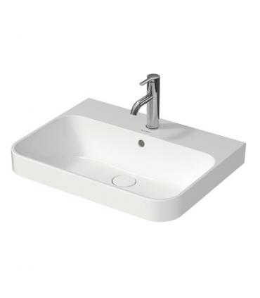 Counter top washbasin  with holes for taps  and hole  Happy D2 plus Duravit