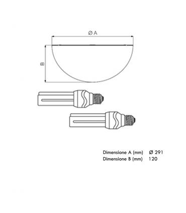 Kit luce a 2 lampade per ventilatore a soffitto Vortice Nordik Evolution