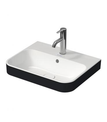 Counter top washbasin  with holes for taps  and hole  Happy D2 plus Duravit